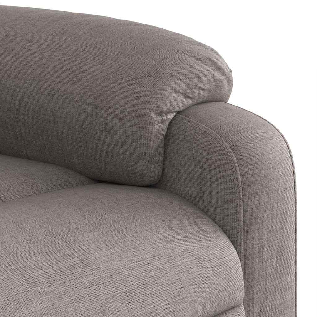 vidaXL Massagesessel Elektrisch Taupe Stoff