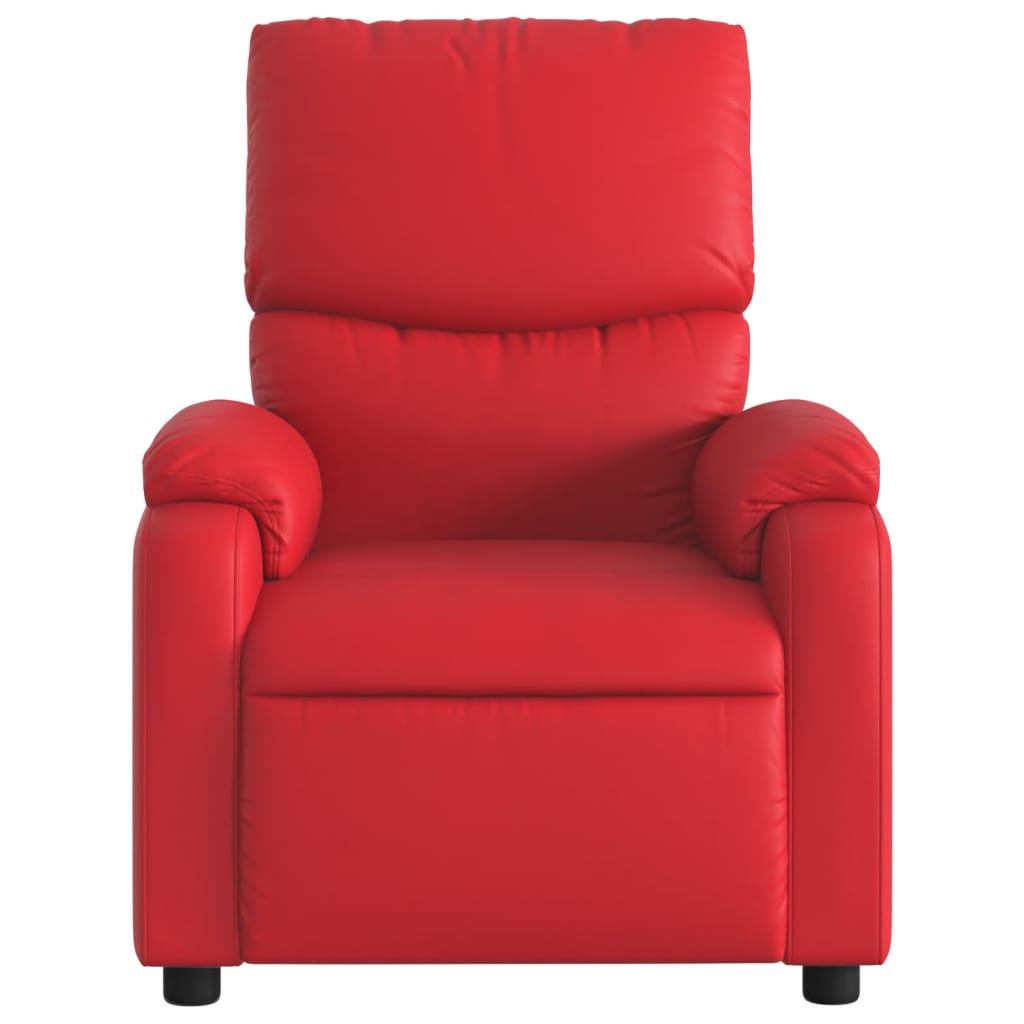 vidaXL Relaxsessel Elektrisch Rot Kunstleder