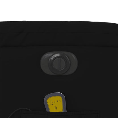 vidaXL Fauteuil de massage électrique Noir Similicuir