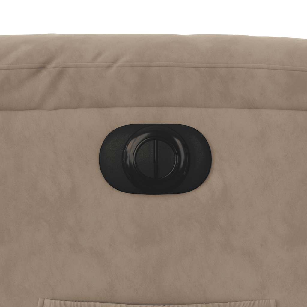 vidaXL Relaxsessel Elektrisch Taupe Mikrofasergewebe