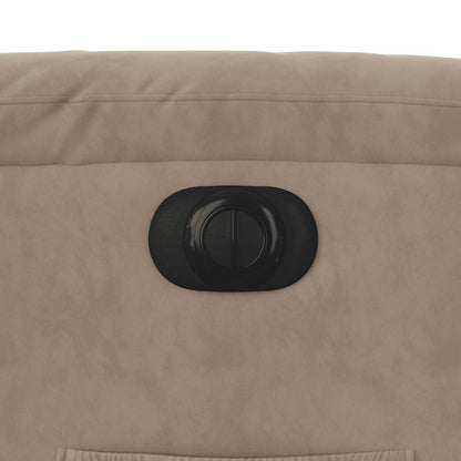 vidaXL Relaxsessel Elektrisch Taupe Mikrofasergewebe