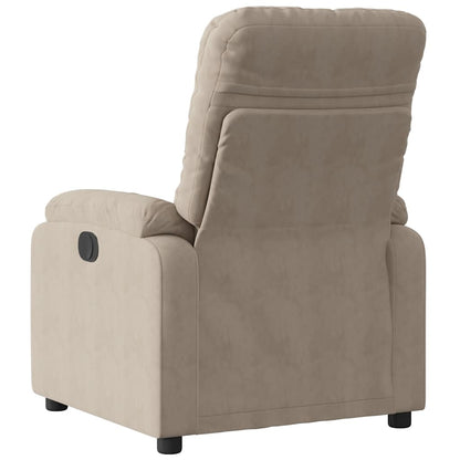 vidaXL Relaxsessel Elektrisch Taupe Mikrofasergewebe