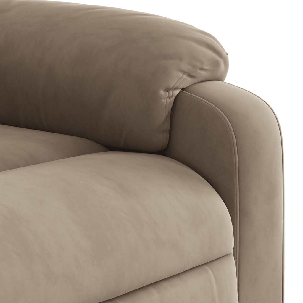 vidaXL Relaxsessel Elektrisch Taupe Mikrofasergewebe
