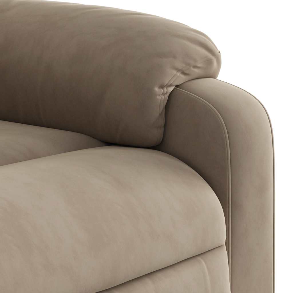 vidaXL Massagesessel Elektrisch Taupe Mikrofasergewebe