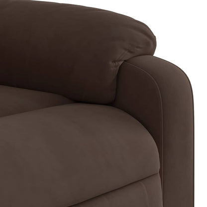 vidaXL Relaxsessel mit Aufstehhilfe Braun Mikrofasergewebe