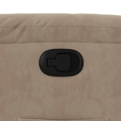 vidaXL Fauteuil relax releveur taupe en tissu microfibre