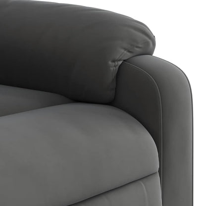 vidaXL Fauteuil inclinable releveur gris foncé en tissu microfibre