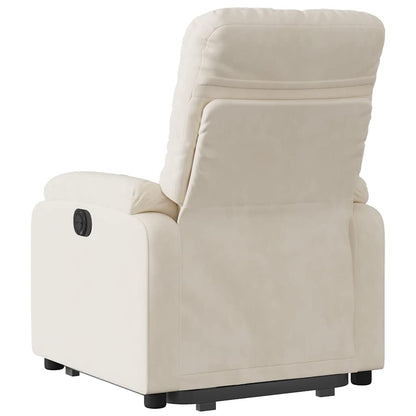 vidaXL Fauteuil relax avec fonction releveur Tissu microfibre beige