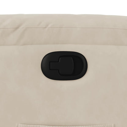 vidaXL Fauteuil relax avec fonction releveur Tissu microfibre beige