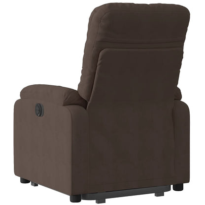 vidaXL Relaxsessel mit Aufstehhilfe Elektrisch Braun Mikrofasergewebe