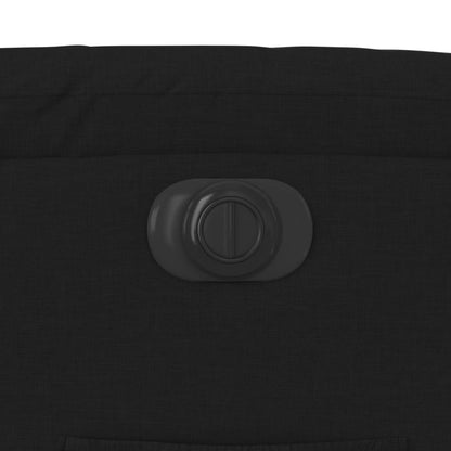 vidaXL Fauteuil relax électrique noir en tissu