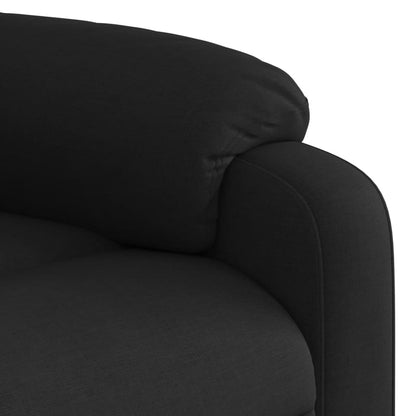 vidaXL Fauteuil relax électrique noir en tissu
