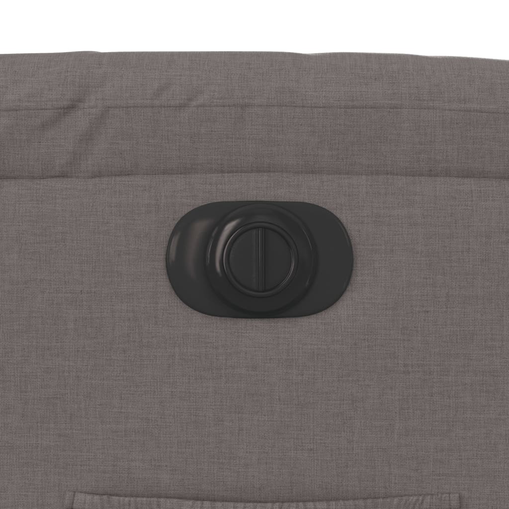 vidaXL Relaxsessel Elektrisch Taupe Stoff