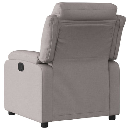 vidaXL Relaxsessel Elektrisch Taupe Stoff