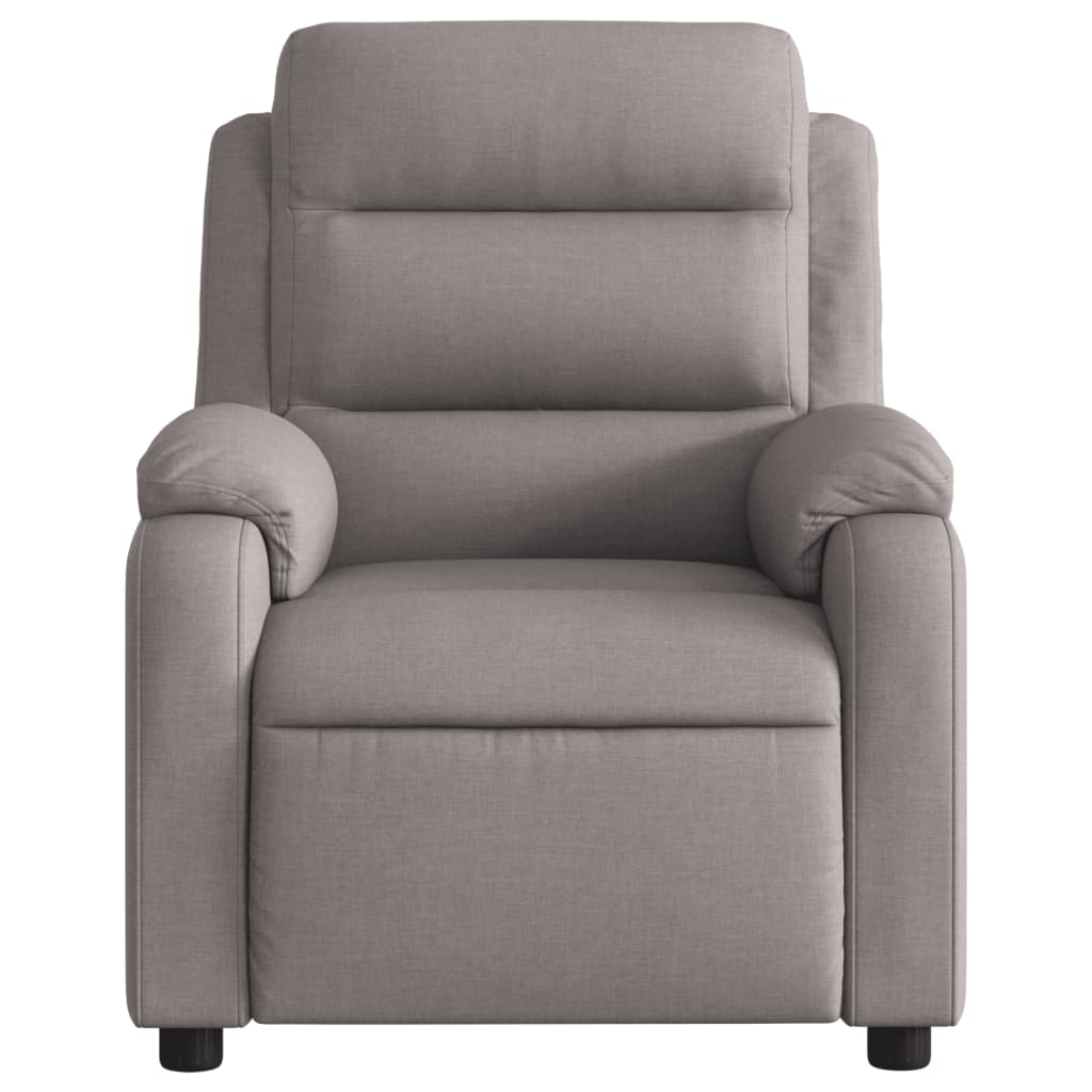 vidaXL Relaxsessel Elektrisch Taupe Stoff