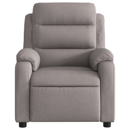 vidaXL Relaxsessel Elektrisch Taupe Stoff