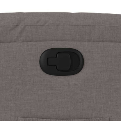 vidaXL Relaxsessel mit Aufstehhilfe Taupe Stoff