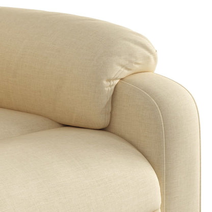 vidaXL Relaxsessel mit Aufstehhilfe Creme Stoff