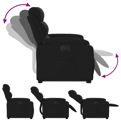 vidaXL Relaxsessel mit Aufstehhilfe Elektrisch Schwarz Stoff
