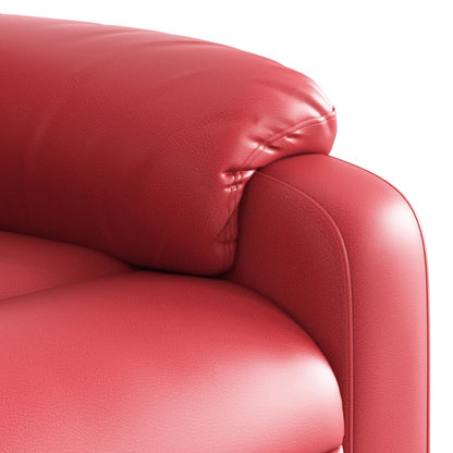 vidaXL Relaxsessel Elektrisch Rot Kunstleder