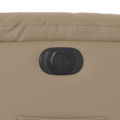 vidaXL Fauteuil relax électrique cappuccino-marron en similicuir