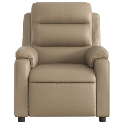 vidaXL Massagesessel Elektrisch Cappuccino-Braun Kunstleder