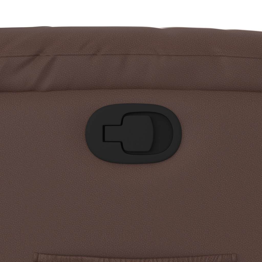 vidaXL Fauteuil relax releveur marron en similicuir