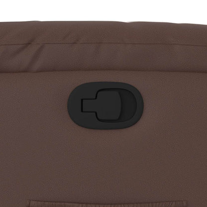vidaXL Fauteuil relax releveur marron en similicuir