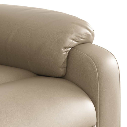 Fauteuil releveur électrique vidaXL en similicuir cappuccino