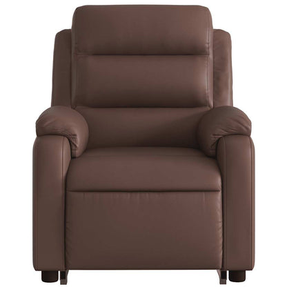 vidaXL Fauteuil de massage électrique releveur marron similicuir
