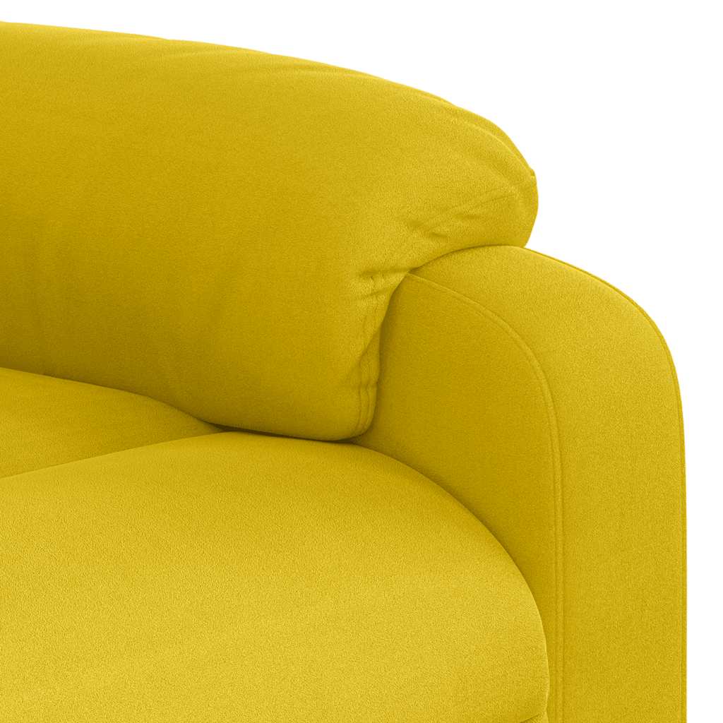vidaXL Relaxsessel Elektrisch Gelb Samt