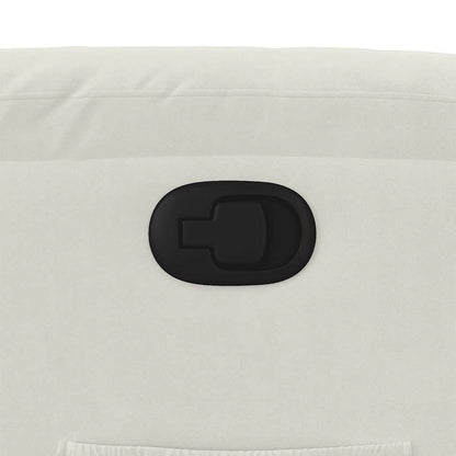 vidaXL Fauteuil relax releveur crème velours