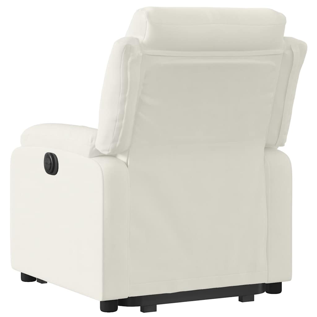 vidaXL Fauteuil relax releveur crème velours