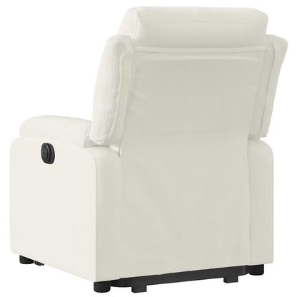 vidaXL Fauteuil relax releveur crème velours