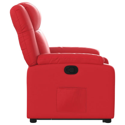 vidaXL Relaxsessel mit Aufstehhilfe Rot Kunstleder