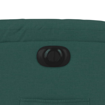 vidaXL Fauteuil relax électrique Vert foncé Tissu