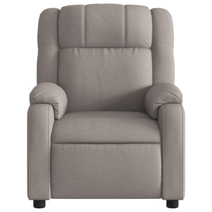 vidaXL Relaxsessel Elektrisch Taupe Stoff