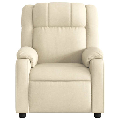 vidaXL Relaxsessel Elektrisch Creme Stoff