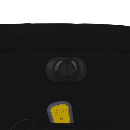 vidaXL Fauteuil de massage électrique Noir Tissu
