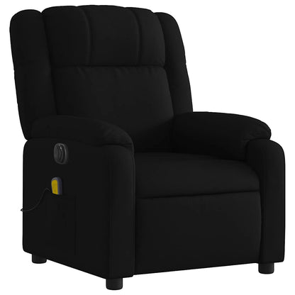 vidaXL Fauteuil de massage électrique Noir Tissu