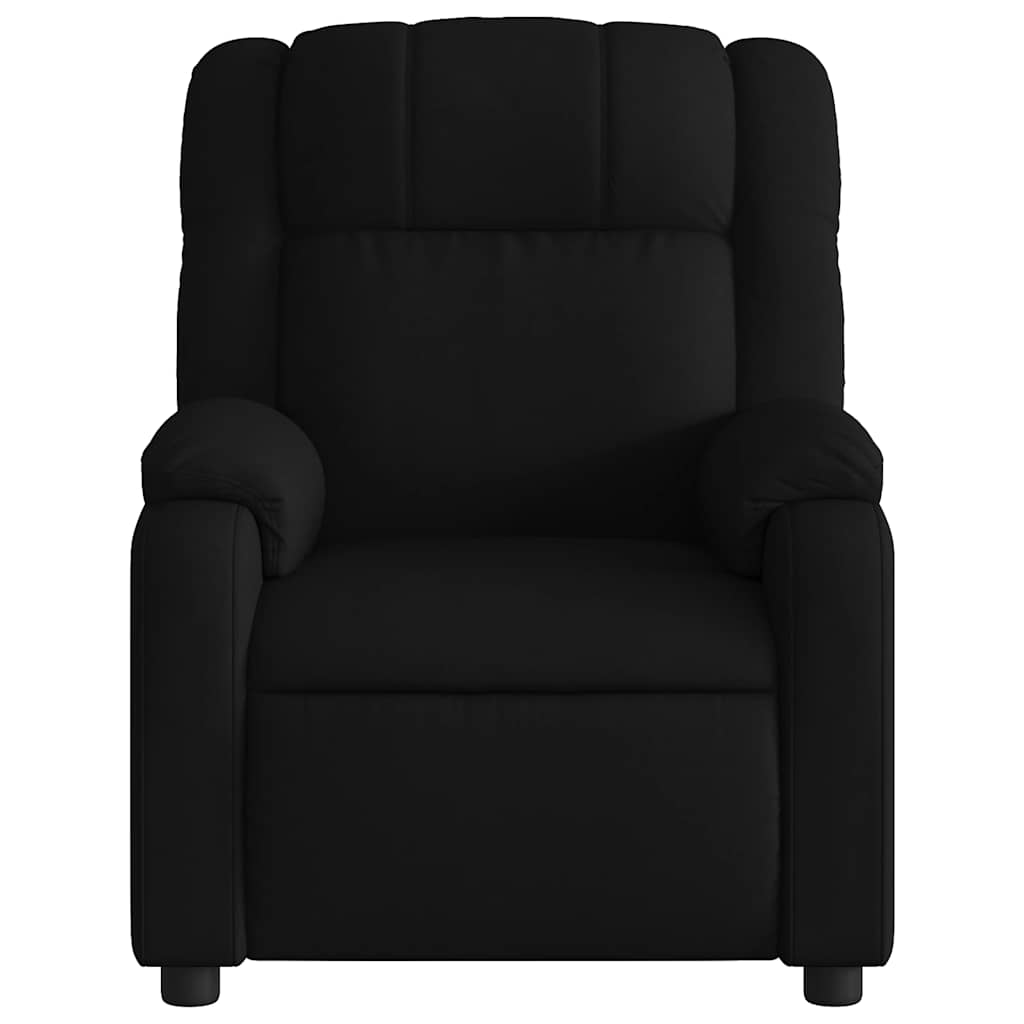 vidaXL Fauteuil de massage électrique Noir Tissu