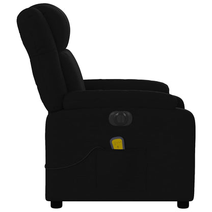 vidaXL Fauteuil de massage électrique Noir Tissu
