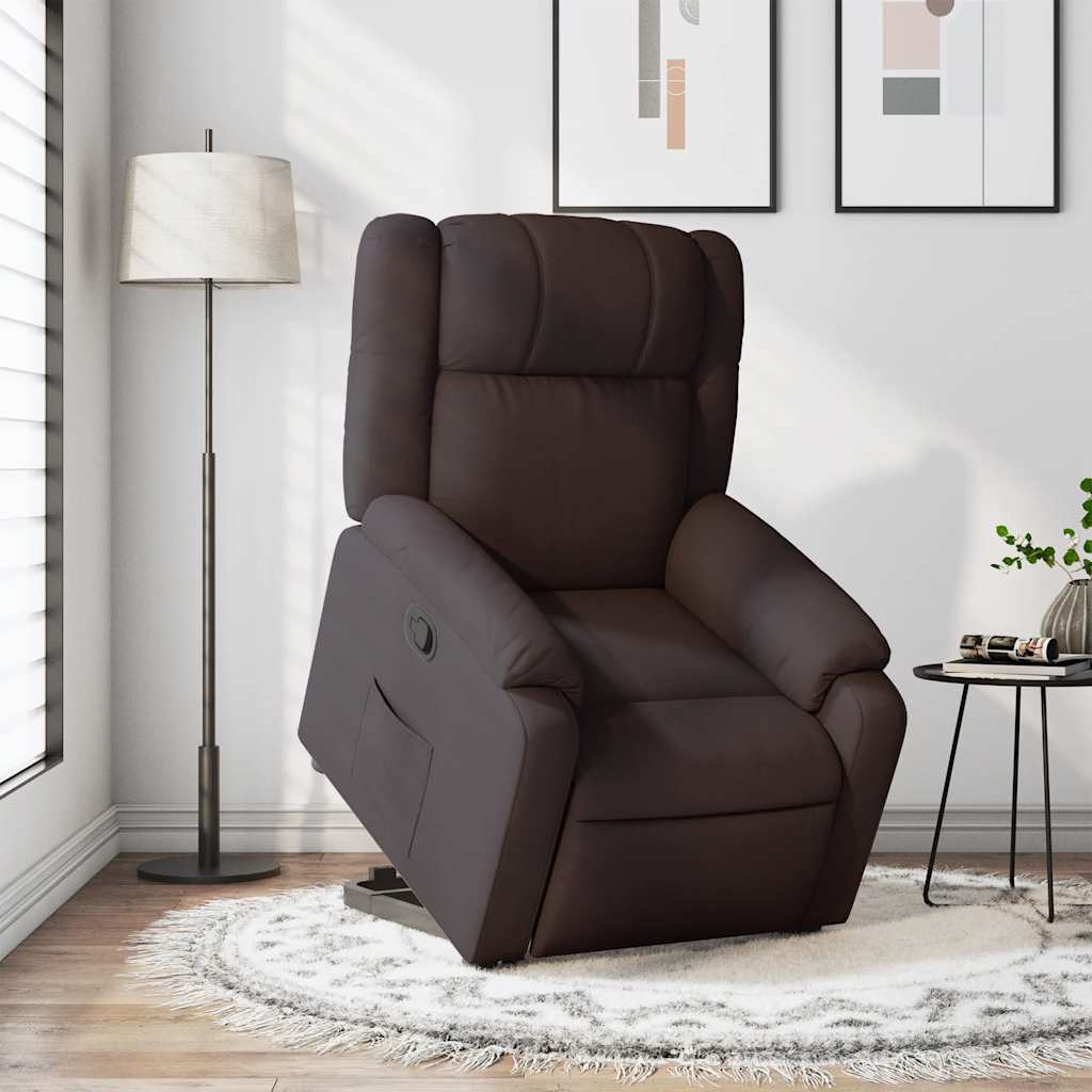 vidaXL Relaxsessel mit Aufstehhilfe Braun Stoff