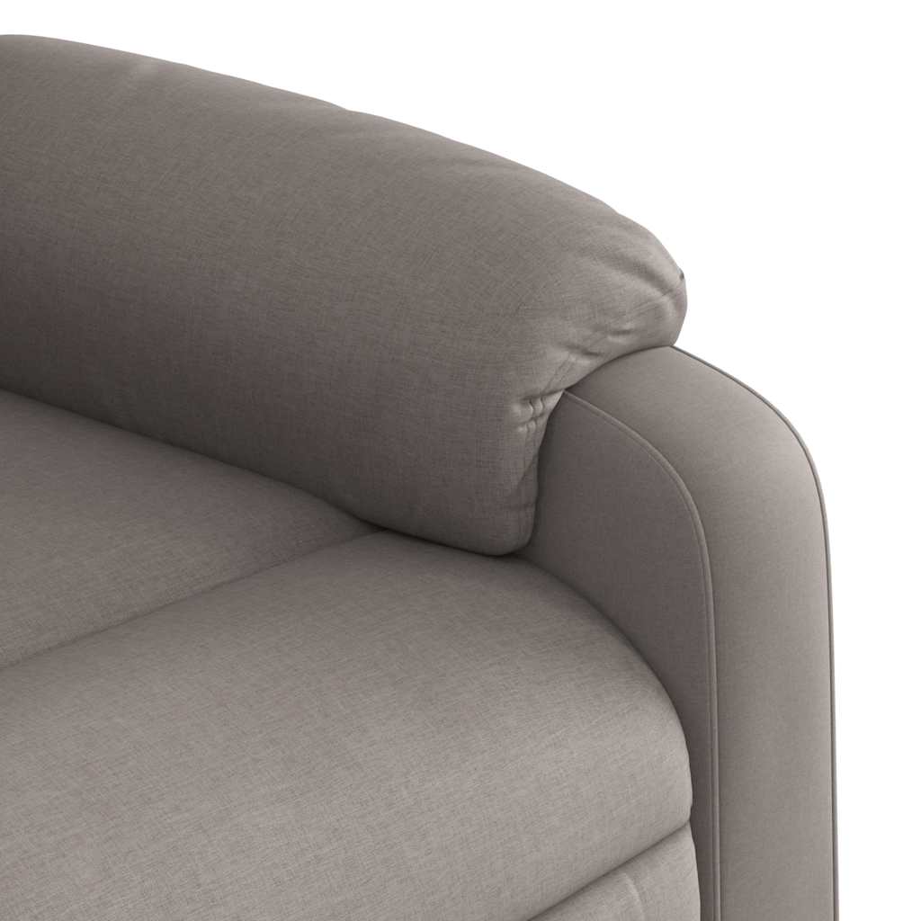 vidaXL Fauteuil de massage électrique releveur tissu taupe