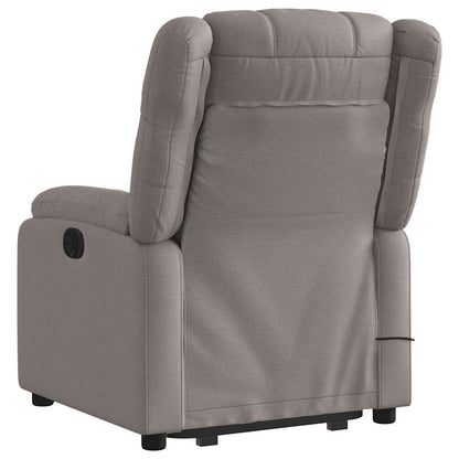 vidaXL Fauteuil de massage électrique releveur tissu taupe