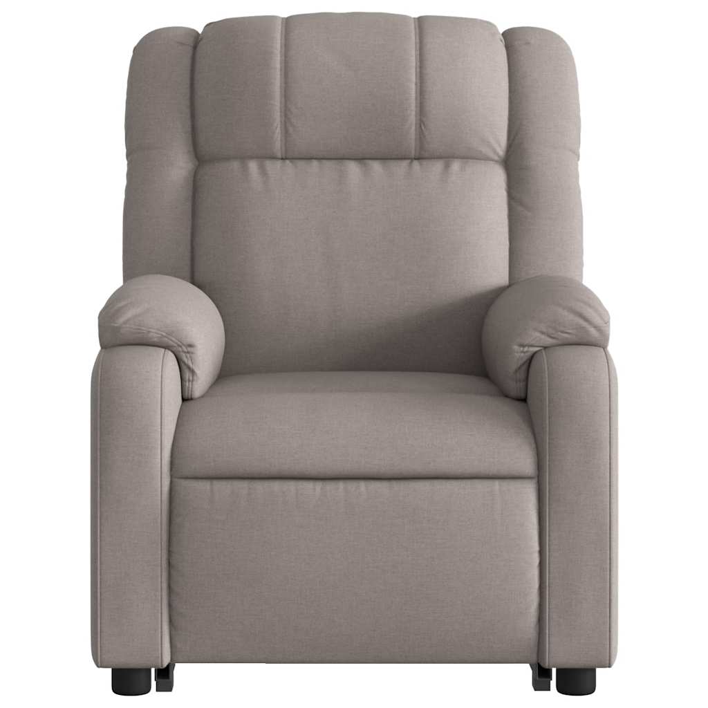 vidaXL Fauteuil de massage électrique releveur tissu taupe