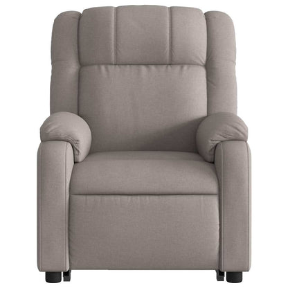 vidaXL Fauteuil de massage électrique releveur tissu taupe