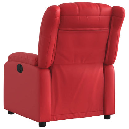 vidaXL Fauteuil de relaxation électrique rouge similicuir