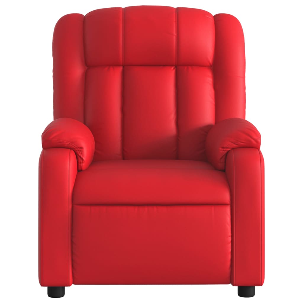 vidaXL Fauteuil de relaxation électrique rouge similicuir