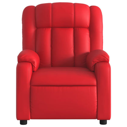 vidaXL Fauteuil de relaxation électrique rouge similicuir